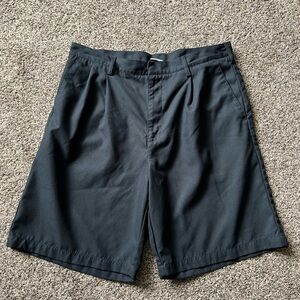 Nike Golf Fit-Dry Black Shorts Chino Flat Front Lightweight Size 34 Medium